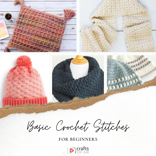 How to Crochet: 12 Basic Crochet Stitches for Beginners - Crafts on Air